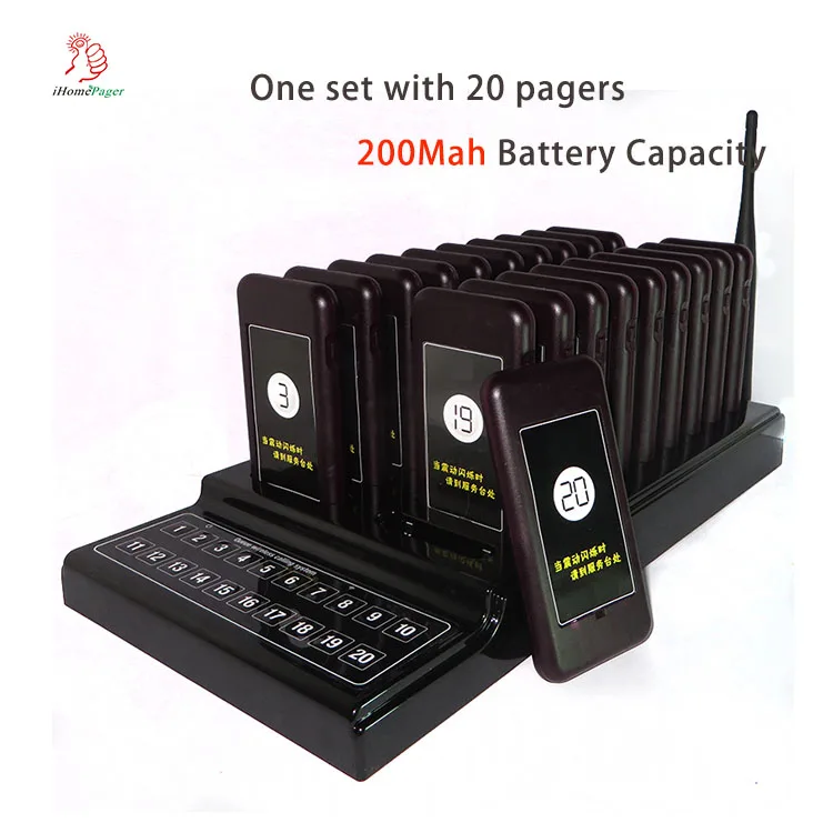 

Wireless calling system pager 1 Tow 20-Way 999 Road, Food City Cafe Sweet Drinks Spicy Hot Fast Food Store Restaurants