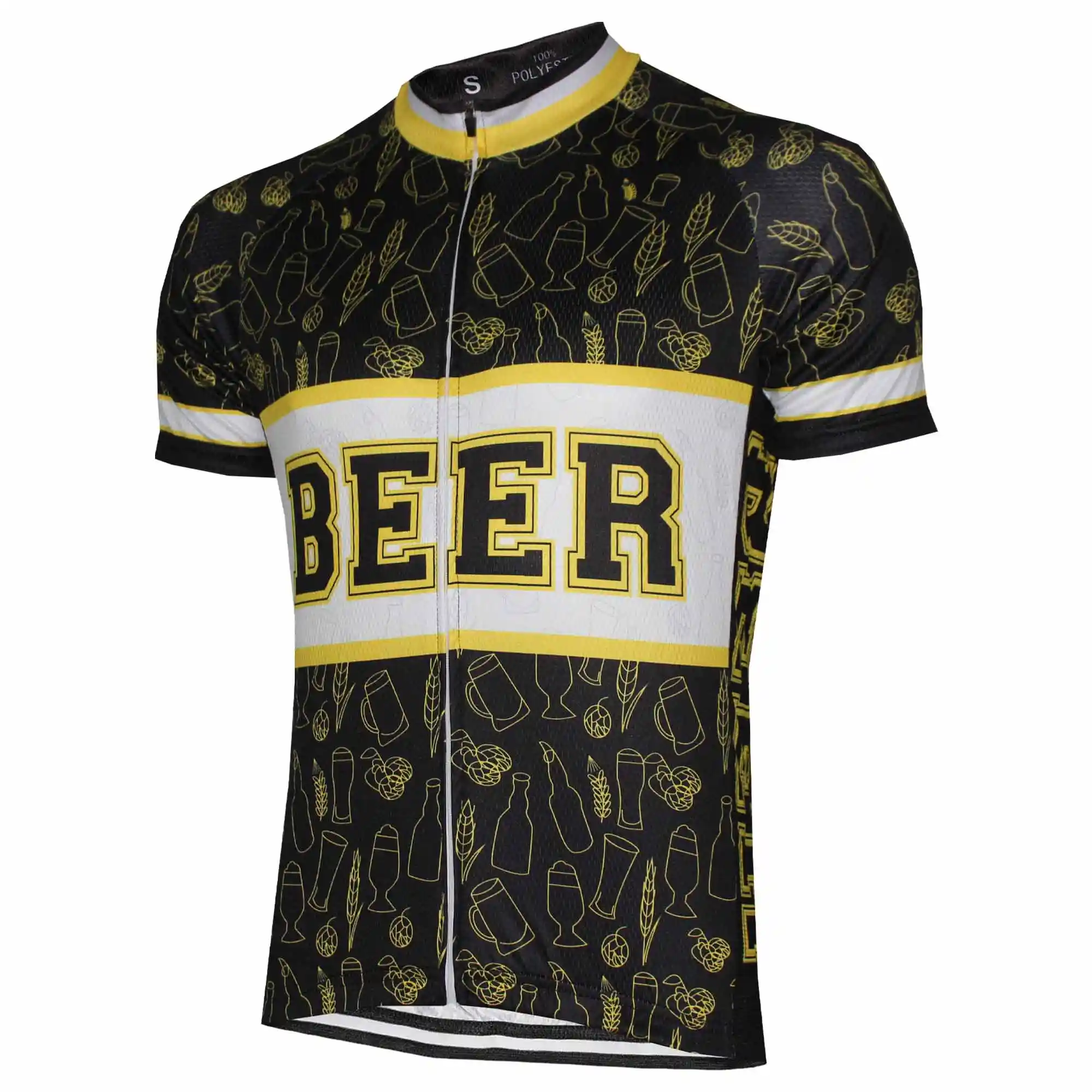 black and gold cycling jersey
