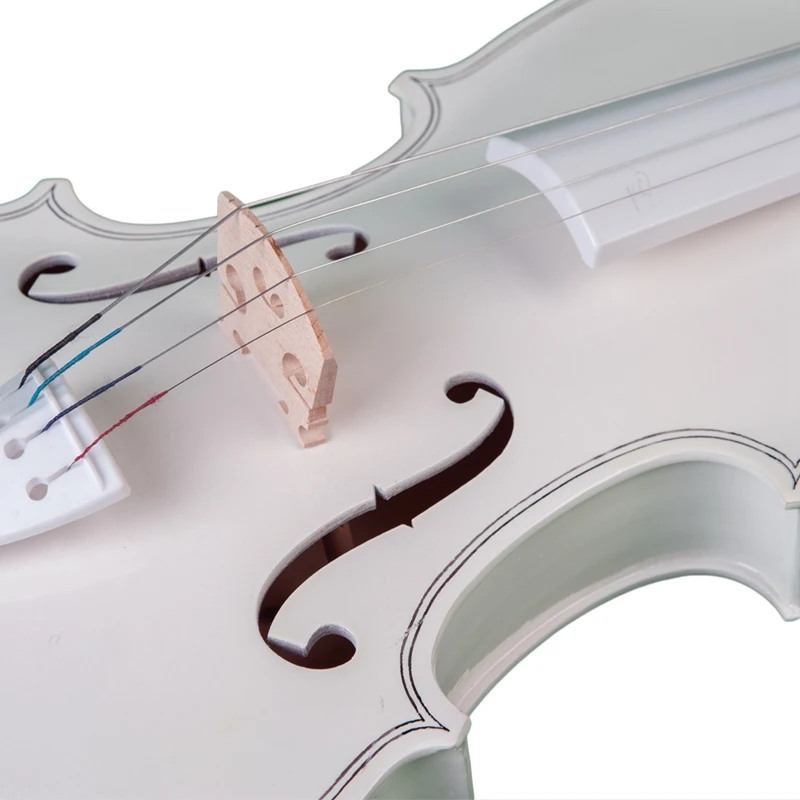 Студенческая скрипка 4/4 Полный размер Скрипка набор ребенок Начинающий белая скрипка