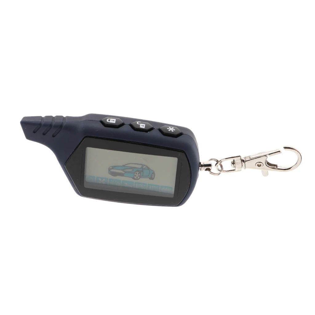 A91 LCD Remote Controller with Keychain for StarLine A91 Car Alarm System - Grey