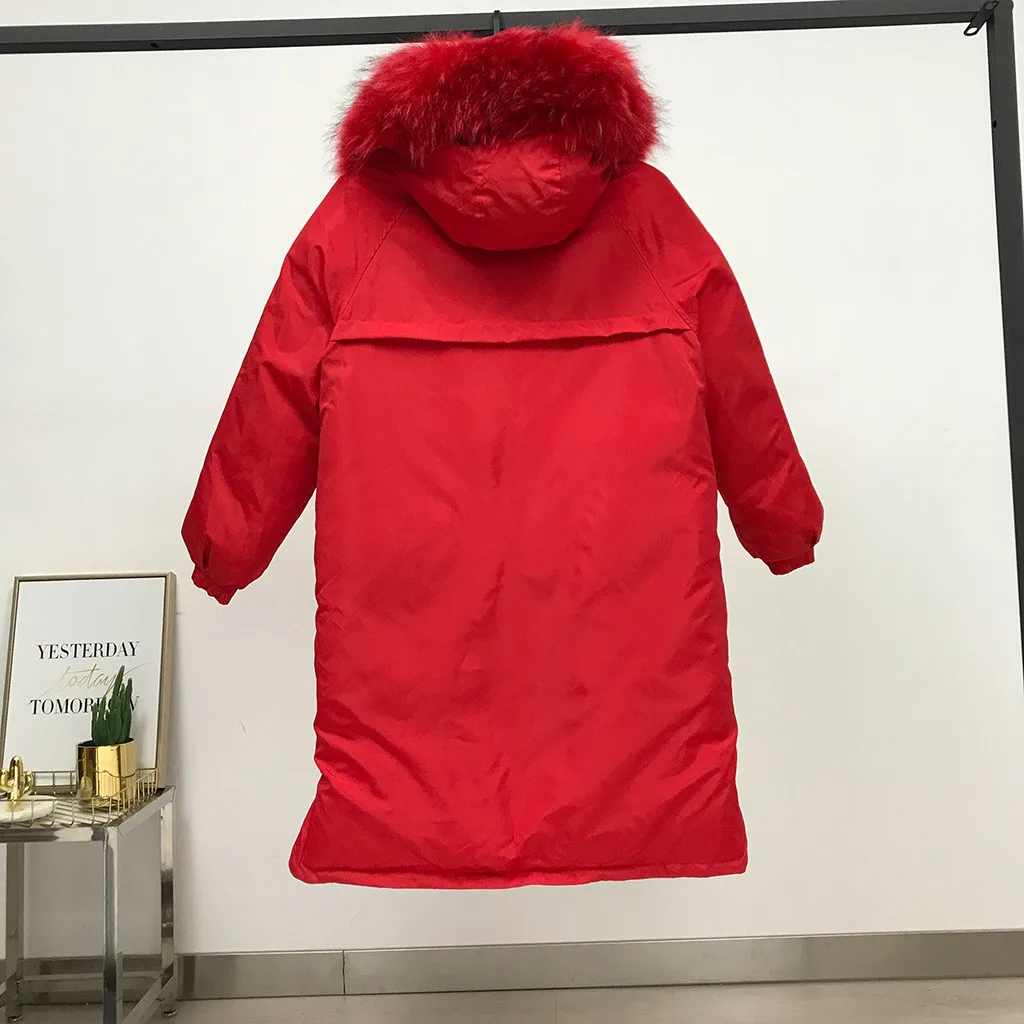 Women Winter Coat Double-Sided Wear Hooded Thick Warm Jacket fur hoodie Overcoat female outwear solid clothing manteau femme
