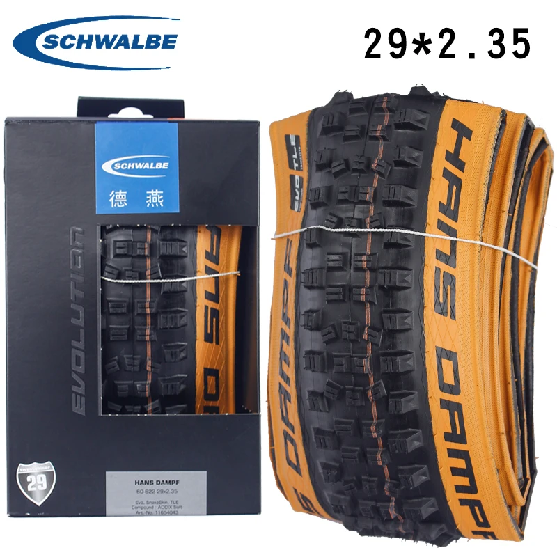 

Schwalbe Bicycle Tire HANS DAMPF 29er 29*2.35 TLE Tubeless Easy 50EPI EVO MTB mountain bike tires 29 inch Fold Tire Cycling Part