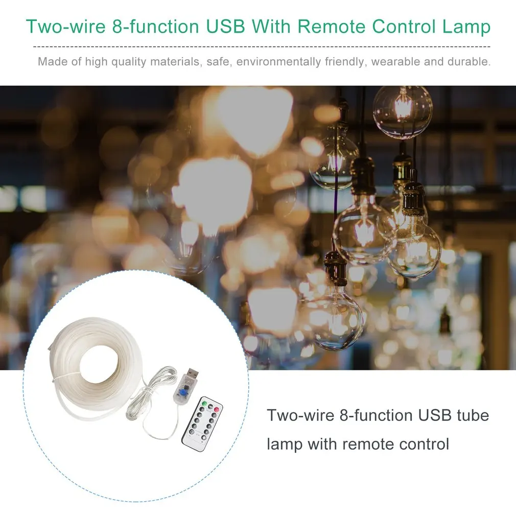 Led Rope Light With Remote Multi Colored Dimmable Waterproof Indoor Outdoor Vine Light For Decoration