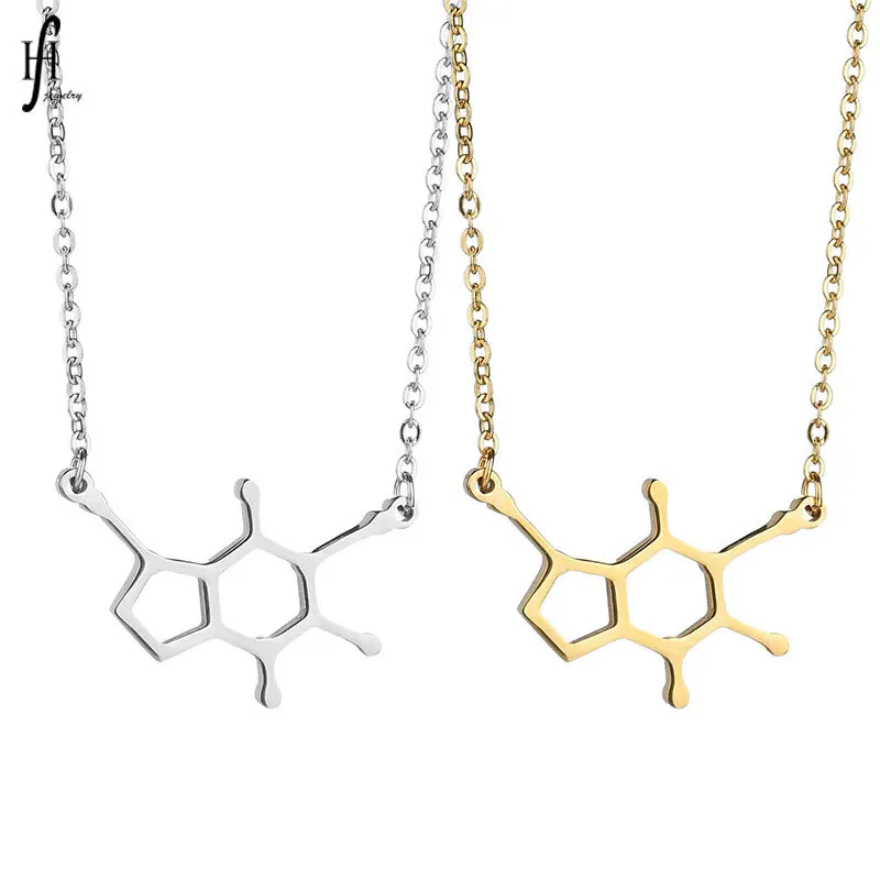 

Europe And America Popular Ornament Dopamine Molecular Necklace Science Students Pendant Chemical Molecular Necklace
