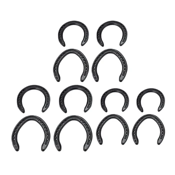 

4Pcs Horse Equipment Aluminum Alloy Real Horseshoes Nails Fix to Horse Foot 2 Front + 2 Rear Farrier Tools for Tournament Play