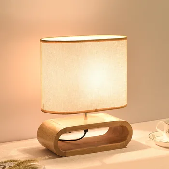 

Log place small desk lamp of the head of a bed the Nordic cloth lamp dimmer switch bedroom lamp factory direct sale