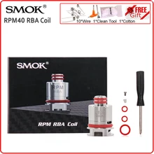 SMOK об/мин RBA катушка головка 0.6ohm сопротивление RPM40 RBA испаритель резисторы нагреватель Vape электронная сигарета ядро провода для об/мин 40
