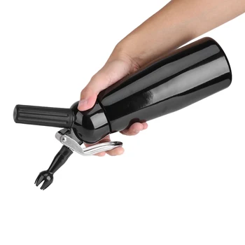 

500mL Black Aluminum Whipped Dessert Cream Butter Dispenser Whipper Foam Maker Drop Shipping