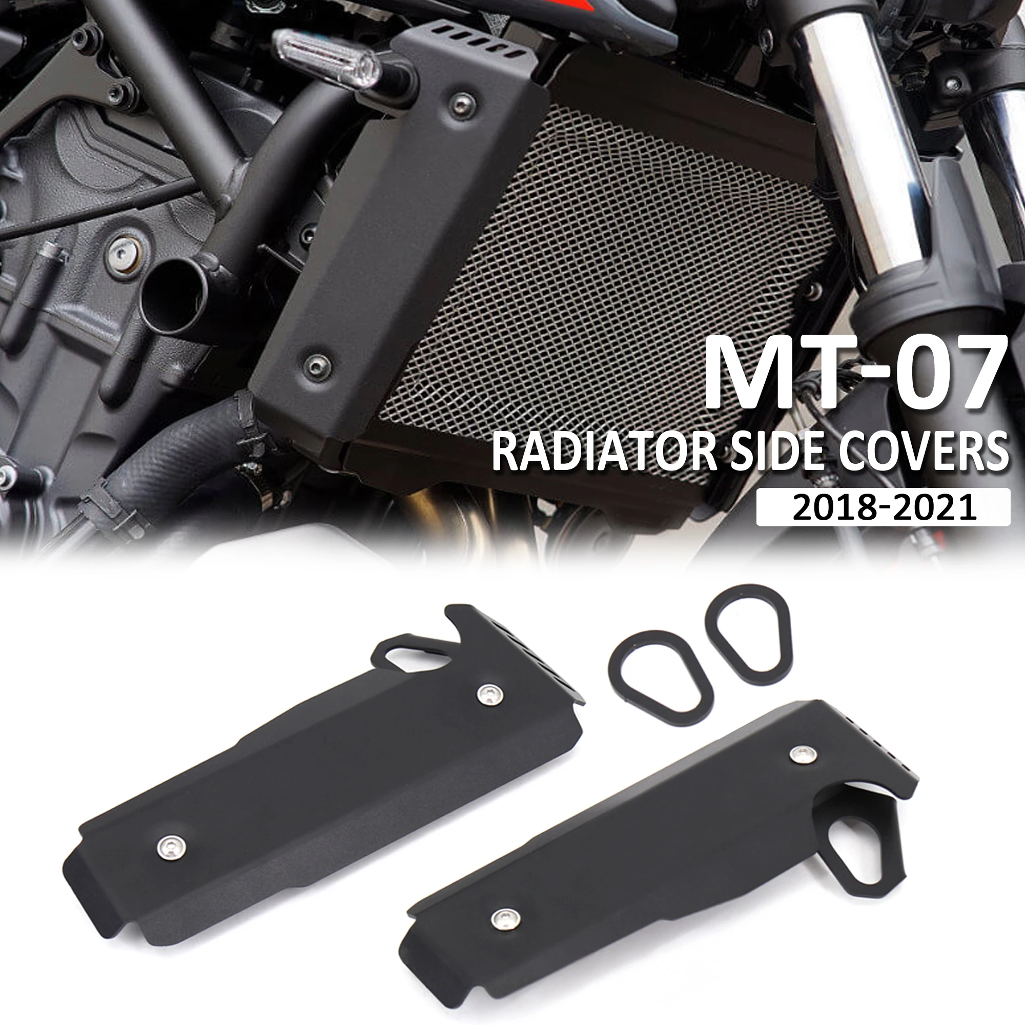 

2021 NEW Motorcycle Radiator Side Covers Protective Guard For YAMAHA MT-07 MT07 FZ-07 2018 2019 2020