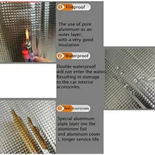 Шум автомобиля звукоизолирующий резиновый пена+ Алюминий Фольга Серебряный Замена вспомогательное средство