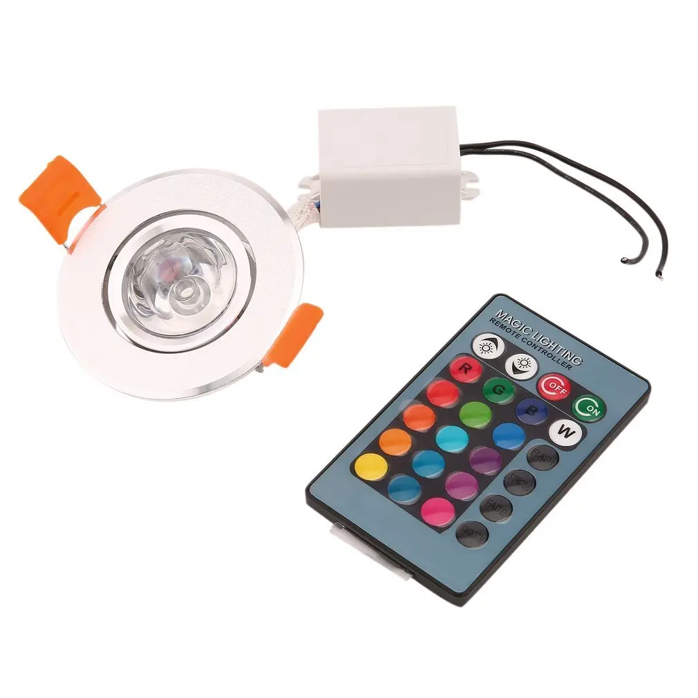 3w Rgb Led Recessed Ceiling Light Spotlight Downlight Lamp No Uv