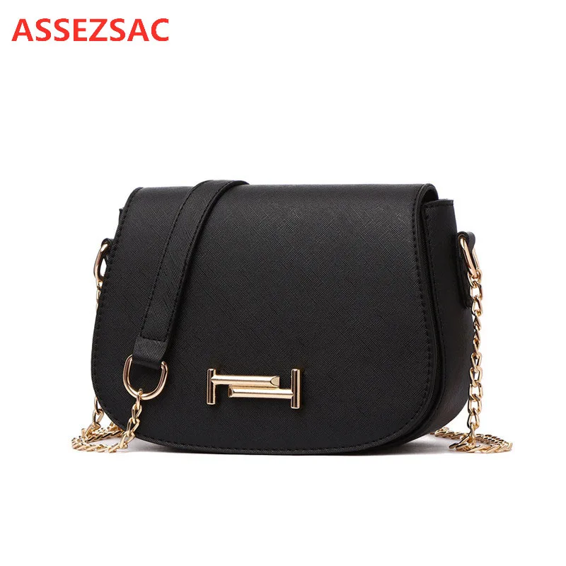 

ASSEZSAC New Exquisite Design Women Flap Small Square Bag Simple Small Bag Wave Korean Girl Chain Bag High Quality Shoulder Bag