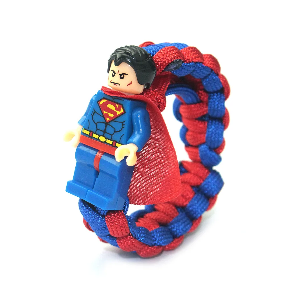 Вечерние сувениры браслет Мстители Железный человек супергерой Капитан игрушки История Базз Лайтер строительные блоки Дети Вечеринка Подарок на годовщину - Цвет: Superhero