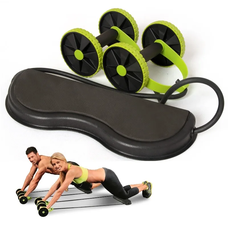 

Power Roller Household Abdominal Wheel Fitness round Wheel Mute Pulling Rope Multi-functional Weight Control AB Rocket Fitness E