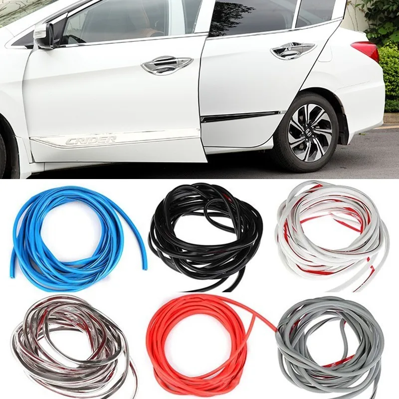 

5M/Pack Auto Universal Car Door Edge Rubber Scratch Protector Moulding Strip Protection Strips Sealing Anti-Rub DIY Car-styling