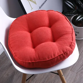 

Soft Office Chair Pad Round Sitting Pillow For Home Seat Pillow For Chair Solid Kitchen Stool Cushion Decorative Sofa Seat Mat Q