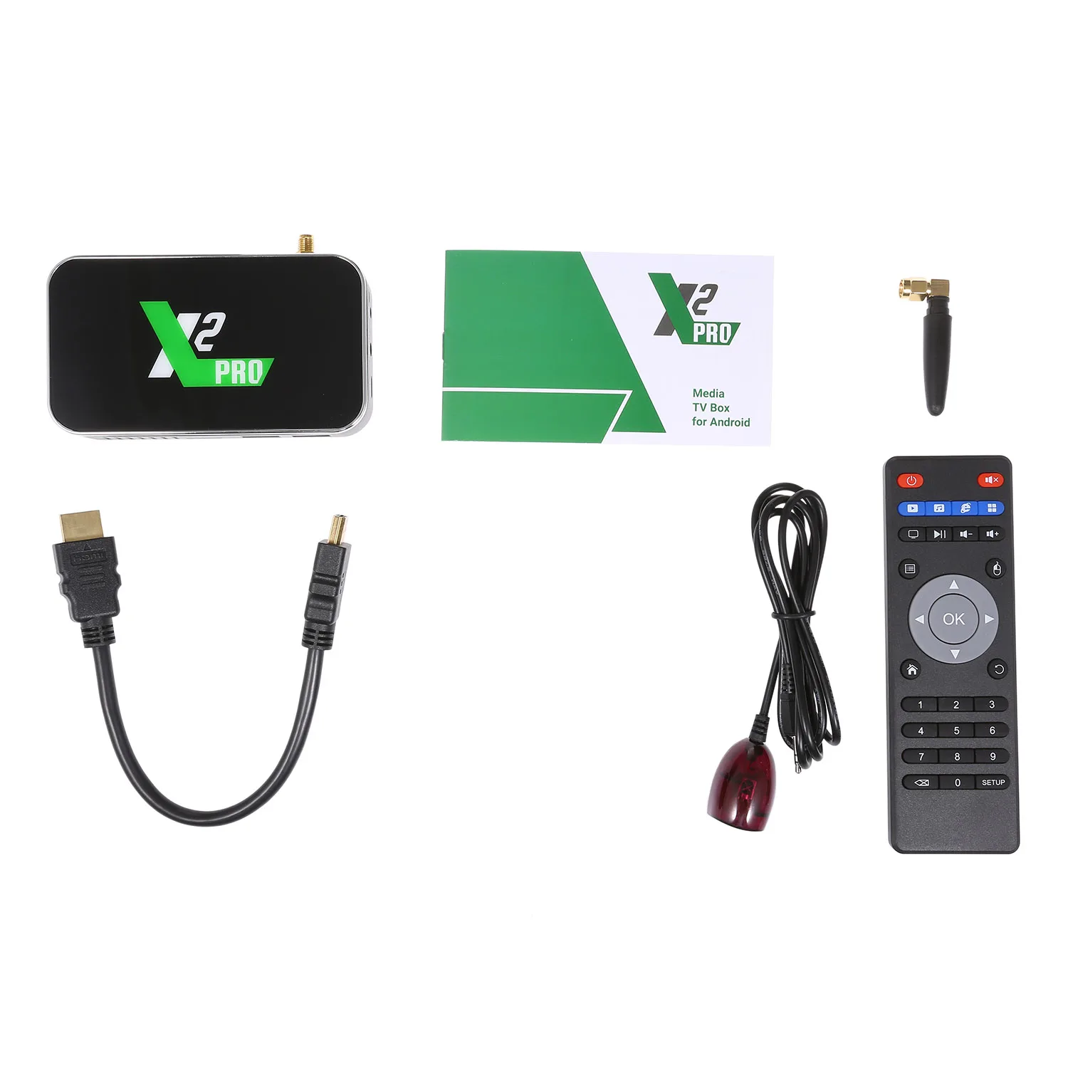X2 Pro Smart Android 9,0 ТВ коробка 2,4G& 5G Wi-Fi и 1000M LAN S905X2 4 ядра 64 бит, объемом памяти 4 Гб/32 GB 4K H.265 VP9 HD медиа-плеер