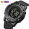 SKMEI Top Band Swimming Digital Sports Watch Mens 10Bar Waterproof Countdown LED Light Wristwatches Alarm 1