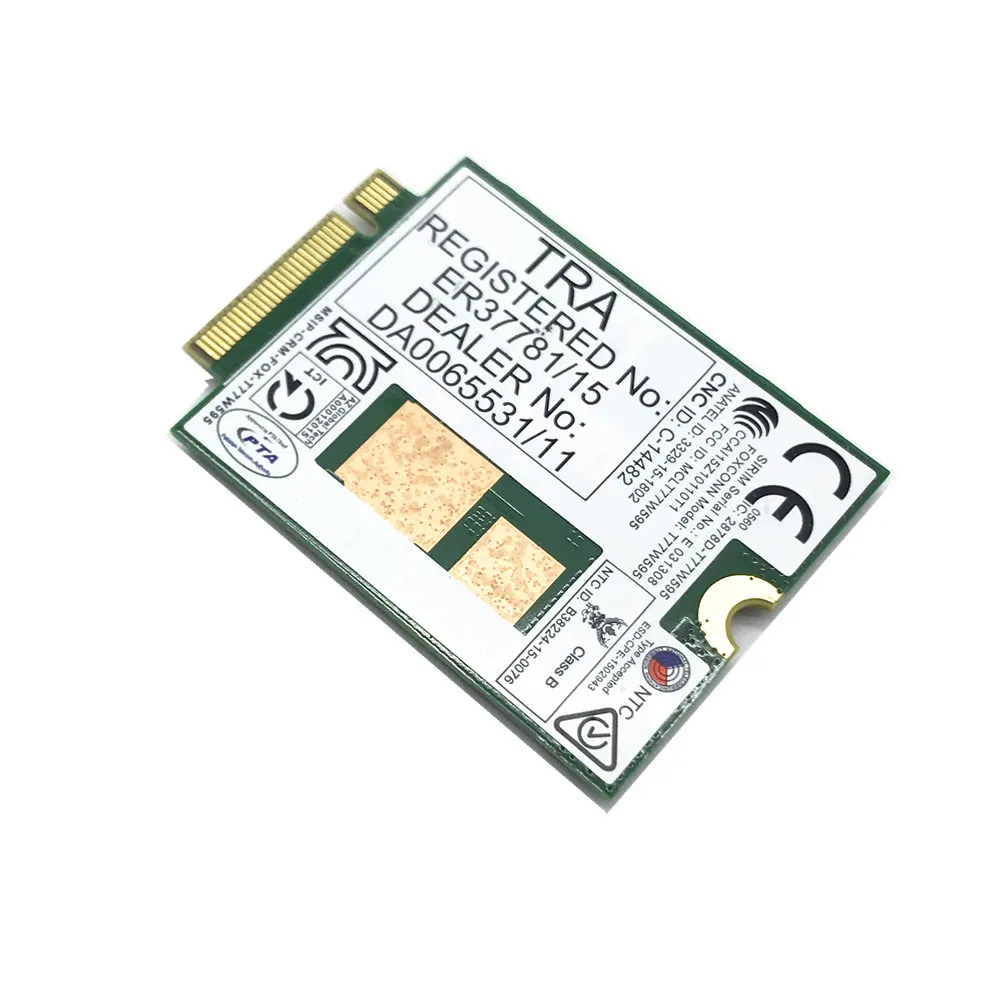 Модуль 4G LT4120 LTE T77W595 150 Мбит/с WWAN M.2 модемный модуль для HP Probook/EliteBook 840 850 820 745 G3|3G