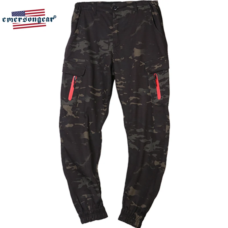 Emersongear Мужские Женские тактические Спортивные штаны для бега с резинкой на