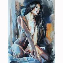 

tapb Abstract Sexy Girl Body DIY Painting By Numbers Adults Handpainted On Canvas Coloring By Numbers Home Wall Art Number Decor