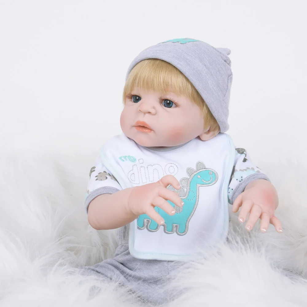 Полностью силиконовая виниловая Реалистичная кукла Reborn Девочка Младенцы Куклы 23 дюймов 58 см реалистичные принцесса детские игрушки подарок на день рождения