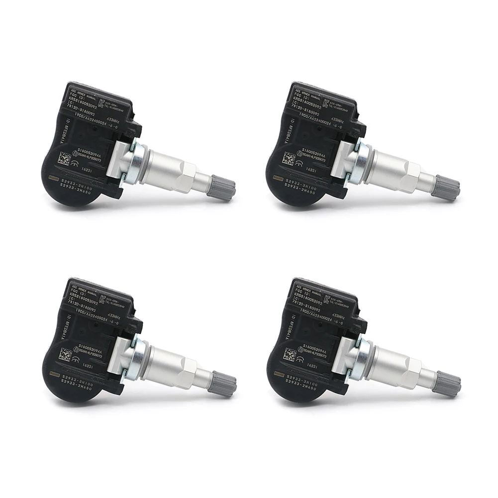 

4pcs 52933-3N100 529333N100 529332M650 Tire TPMS Sensor Tire Pressure Monitor System Tire Pressure Sensor For Hyundai For Kia
