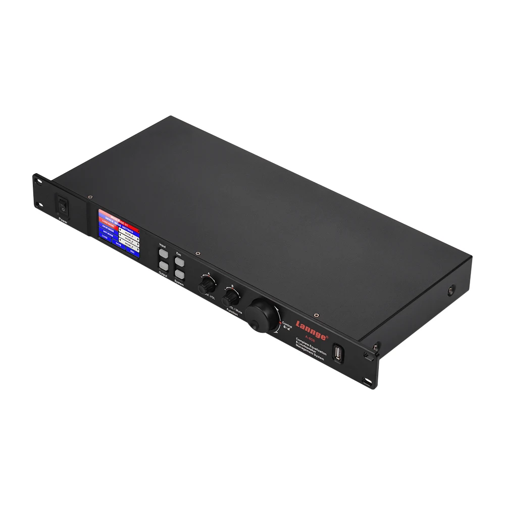 Lannge A 808 8 IN & OUT цифровой аудиопроцессор ЖК сенсорный экран 32 бит DSP с USB RS232