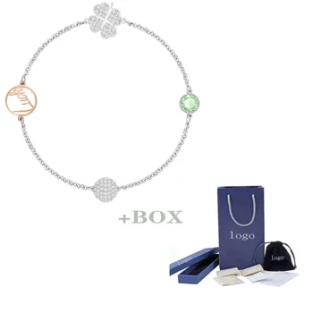 

MULIER 2019 REMIX COLLECTION CLOVER STRAND Fashion Exquisite Clover Crystal Bracelet Female Sending Girlfriend Gift 5373242