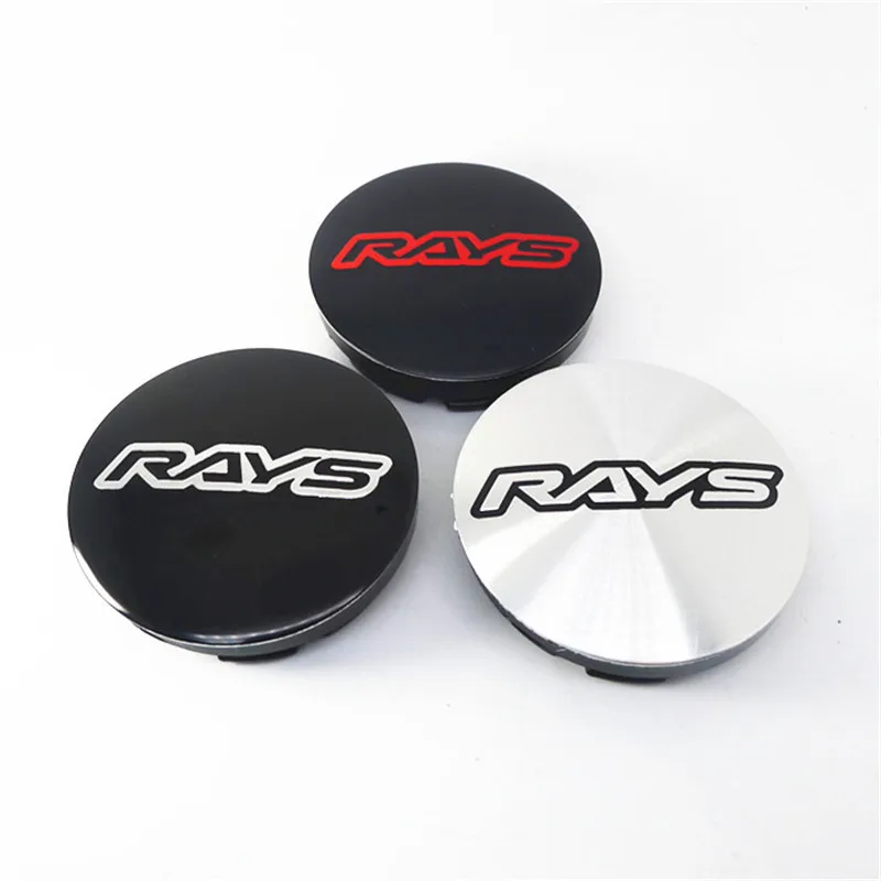 4pcs 56mm 53mm Volk Rays Racing Wheel Center Caps Hub Car Styling Rims Replacement Rims Cover Emblem Badge Auto Accessories