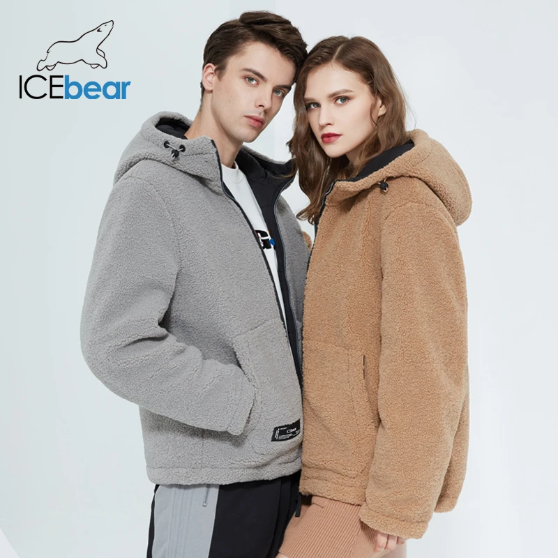 Icebear 2020 зима новая женская куртка с коротким хлопчатобумажным пальто флис