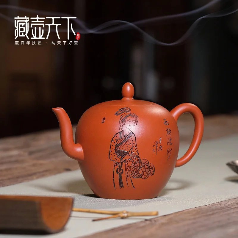 

★Глиняный Чайник, чистый ручной работы, старший инженер Shen Jiankang, необработанный минерал, глиняный чайник, чайный набор, красивые плечи