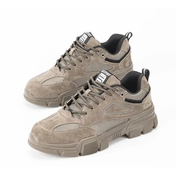 

Plus Size37-47 Men Hiking Boots Iron Protection Beak Outdoor Mens Sport Cool Trekking Mountain Man Climbing Athletic Shoes