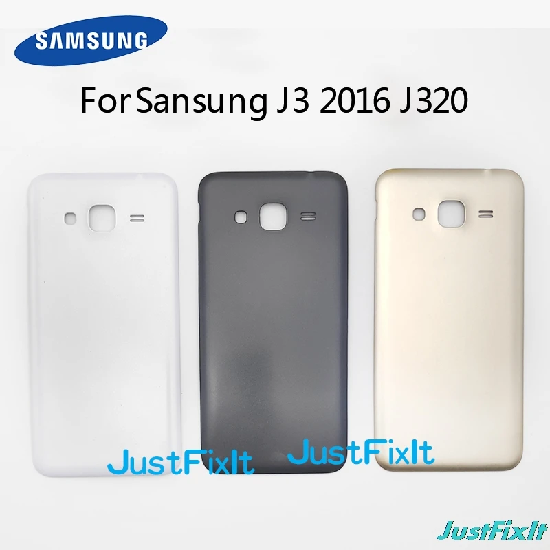 Для Samsung J3 J320 2016 J320A J320F J320P Крышка для аккумулятора задняя крышка чехол Doo корпус |