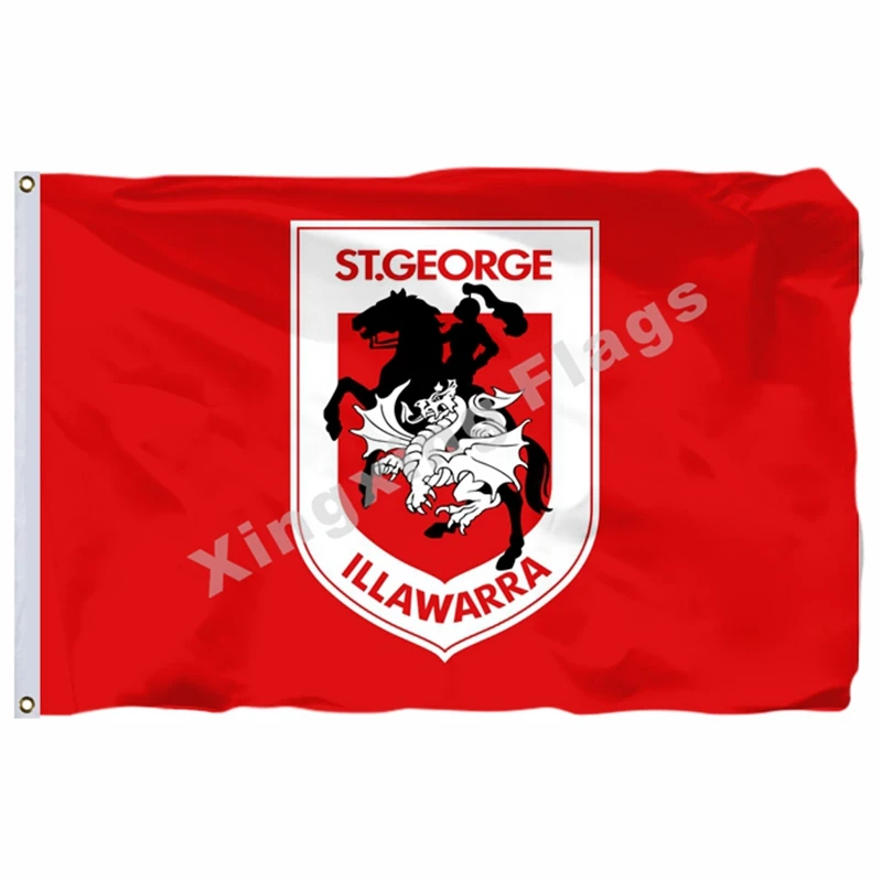 Флаг Wests Tigers NRL баннер с модифицированным флагом США 3ft X 5ft полиэстер летающий размер 90X150 см - Цвет: Illawarra Dragons