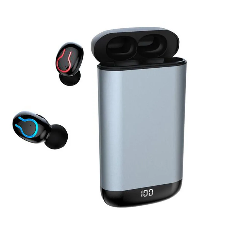 Tws Headphone Wireless Bluetooth 5.0 Earphone Q66 Mini Earbuds With 6000mah Charging Box Sport Headset For Smart Phone
