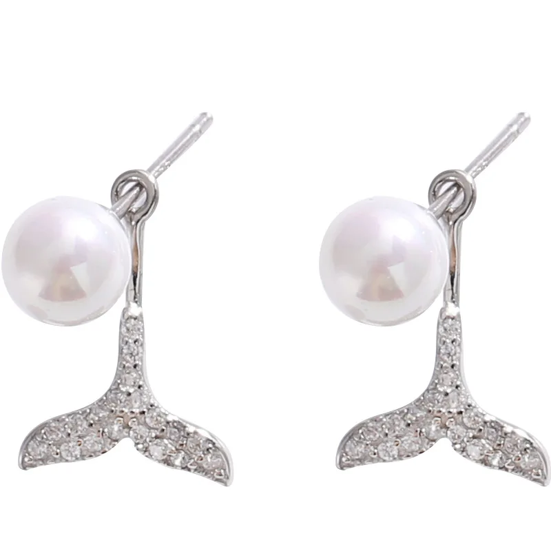 Short Earrings M MISM модные длинные серьги с рыбьим хвостом новые модные дизайнерские ювелирные изделия Богемия ручной работы животных Висячие серьги для женщин подарок - Окраска металла: Short Earrings