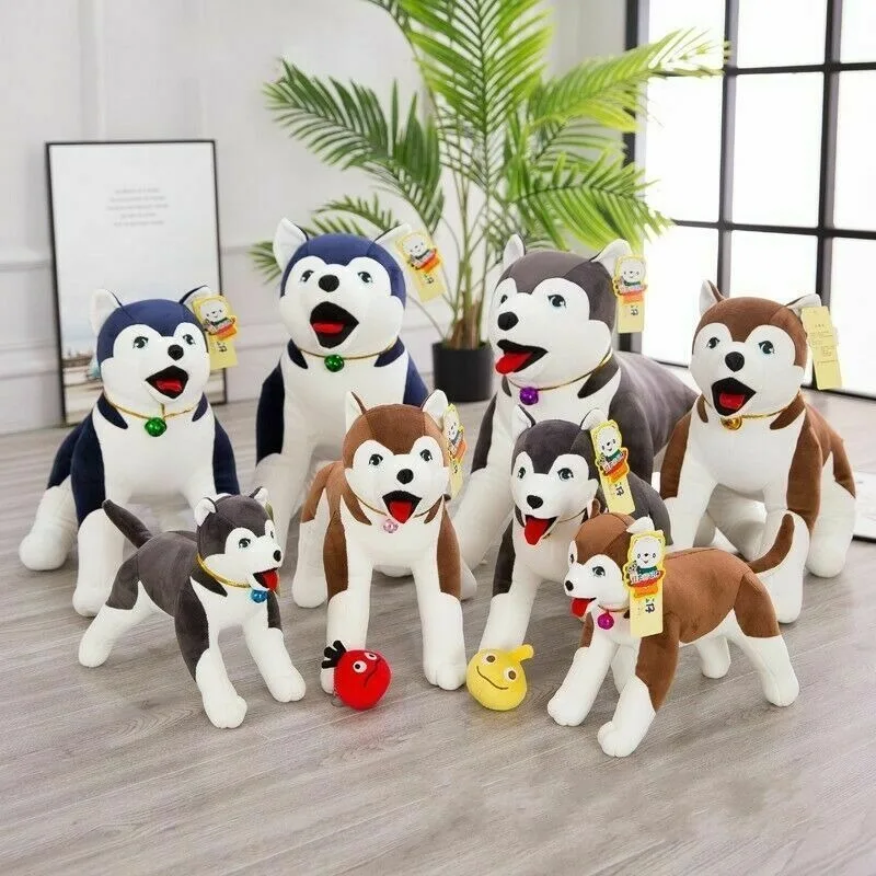 

Simulation Husky Plush Toy Pillow High Quality Soft Stuffed Animal Toy Doll Gift Cotton Gift Birthday Reward Padding