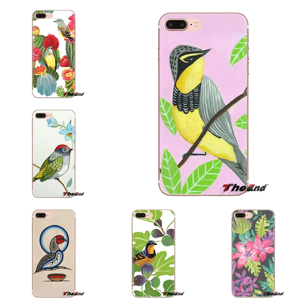 For Samsung Galaxy J1 J2 J3 J4 J5 J6 J7 J8 Plus 2018 Prime 2015 2016 2017 Animal Tropical Bird Floral Transparent Soft Skin Case |