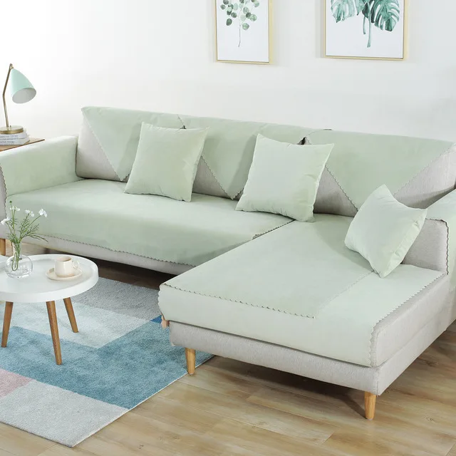 Fresh green 06 Водонепроницаемый чехол для дивана для питомца собаки детский коврик протектор нескользящий чехол для дивана четыре сезона универсальные чехлы для дивана для гостиной - Цвет: Fresh green 06