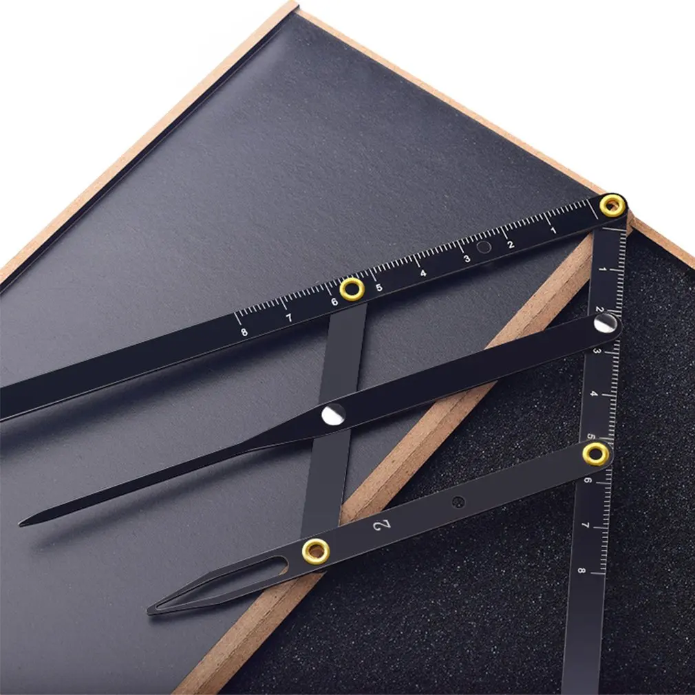 Three Point Positioning Balancer Tattoo Eyebrow Ruler Stainless Steel Golden Ratio Permanent Makeup Symmetrical Tools