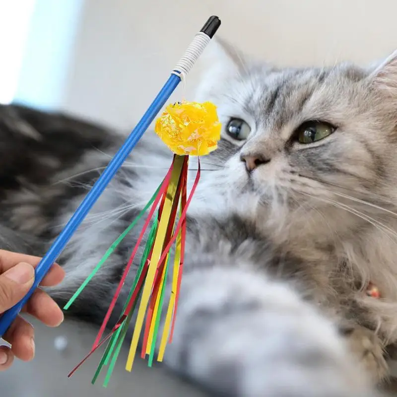 Игрушка для кошек, кольцо, бумажный шар, кошачья палочка, тонкое мастерство, долгий срок службы, инвариантная прорезыватель, палочка, котенок, интерактивные дразнящие игрушки дл животных