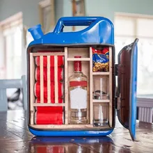 

Funny Gasoline Barrel Mini Bar Jerry Can Wine Cabinet Display Christmas Drink Organizer My Cave My Rules Gift for Husband Dad