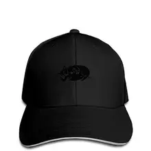 Бейсбольная кепка для взрослых с сеткой, унисекс, солнцезащитная Кепка, сетчатая Кепка, Снэпбэк Кепка, ручная работа, изолированный белый дизайн логотипа, эскиз, лежащая свинья, Черная