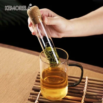 Glass Tea Infuser Creative Pipe Glass Design Tea Strainer For Mug Fancy Filter For Puer Tea Herb Tool Tube Tea Utensils Strainer 1