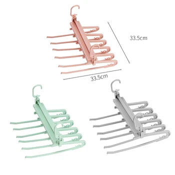

Hanger Storage Rack Multiple Layers Wardrobe Pants Hanging Multifunction for Home MU8669