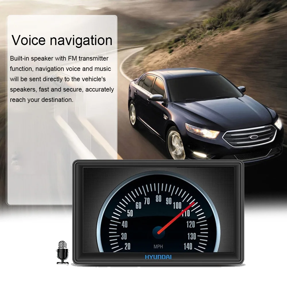 " HD Автомобильный gps-навигатор, FM Bluetooth, последняя карта Европы, Sat nav, автомобильный gps-навигатор для автомобиля, gps