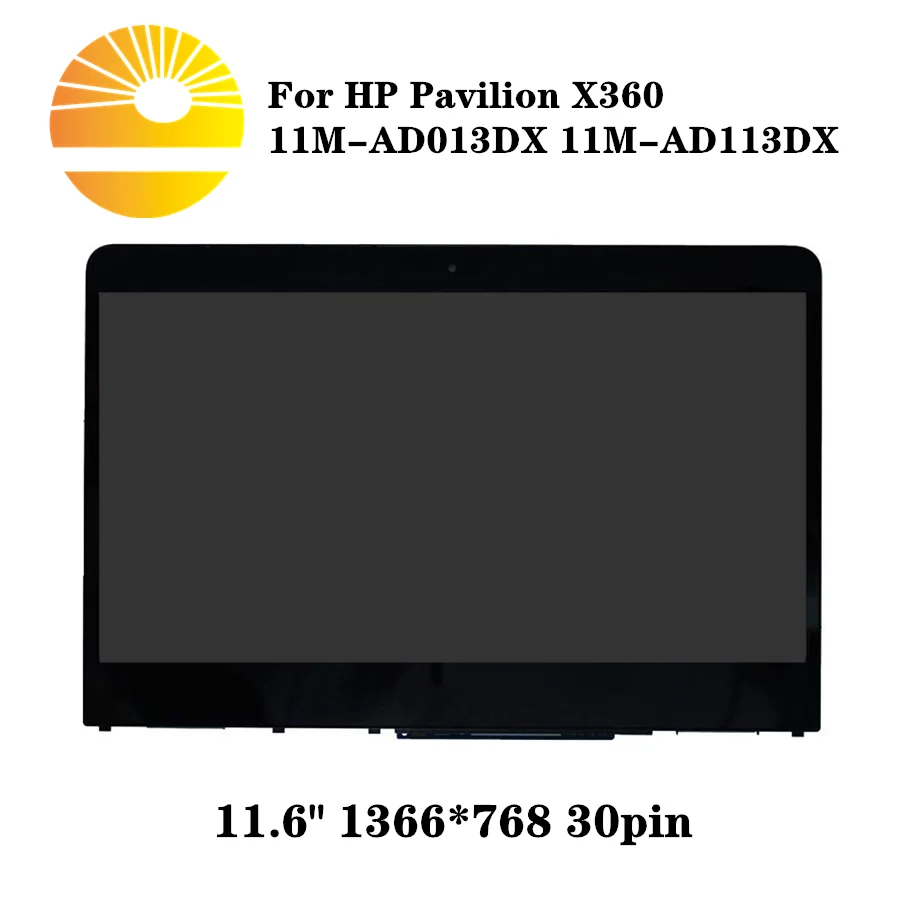 11," 925388-001 аккумулятор большой емкости для hp павильон X360 11M-AD013DX светодиодный ЖК-дисплей HD Дисплей кодирующий преобразователь сенсорного экрана в сборе B116XAN04.0