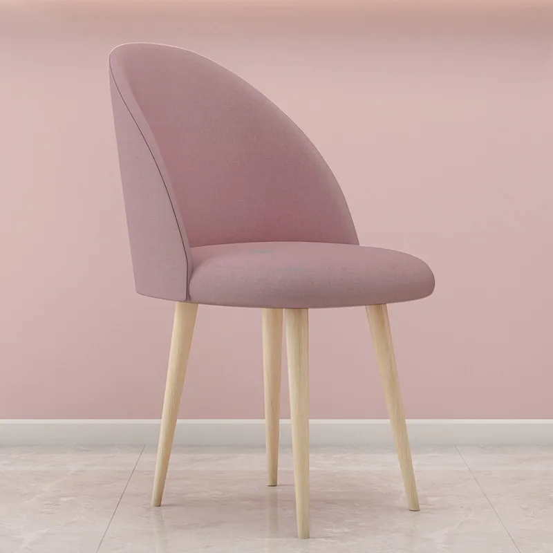 Nordic Dining Chairs Modern Home Living Room Metal Iron High Feet Velvet Leisure Chair Minimalist Kitchen Furniture | Мебель
