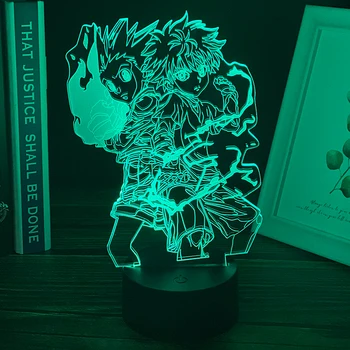 

Gon and Killua Figure 3d Night Light Anime Hunter X Hunter Nightlight for Kid Bedroom Decor Lighting Child Gift HxH Lamp Bedside